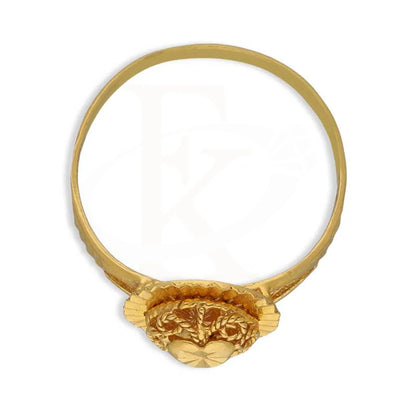 Gold Heart Shaped Ring 22Kt - Fkjrn22K3735 Rings