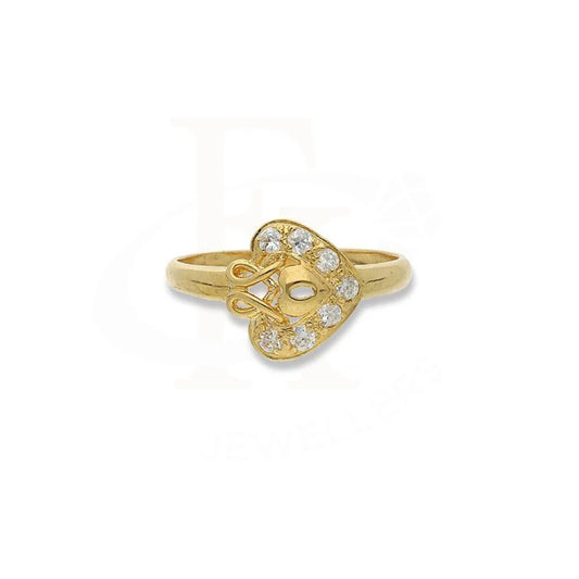 Gold Heart Shaped Ring In 18Kt - Fkjrn18K2768 Rings