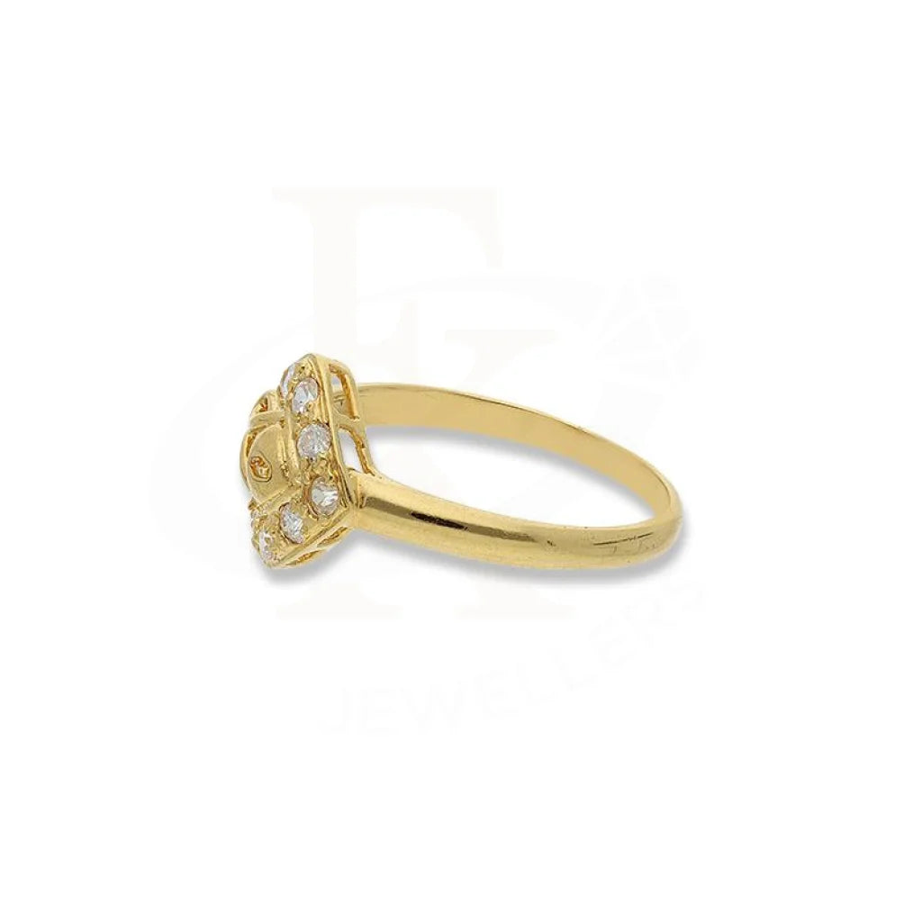 Gold Heart Shaped Ring In 18Kt - Fkjrn18K2768 Rings