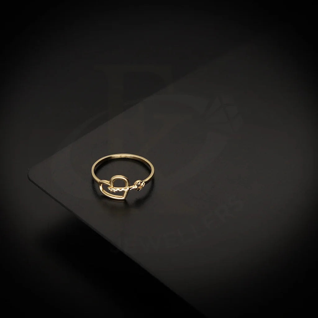 Gold Heart Shaped With Key Ring 18Kt - Fkjrn18K5493 Rings