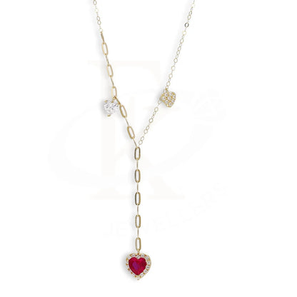 Gold Heart Solitaire Necklace 18Kt - Fkjnkl18Km5352 Necklaces