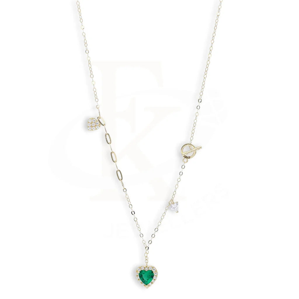 Gold Heart Solitaire Necklace 18Kt - Fkjnkl18Km5359 Necklaces