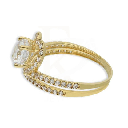 Gold Heart With Solitaire Twins Ring 18Kt - Fkjrn18K3780 Rings