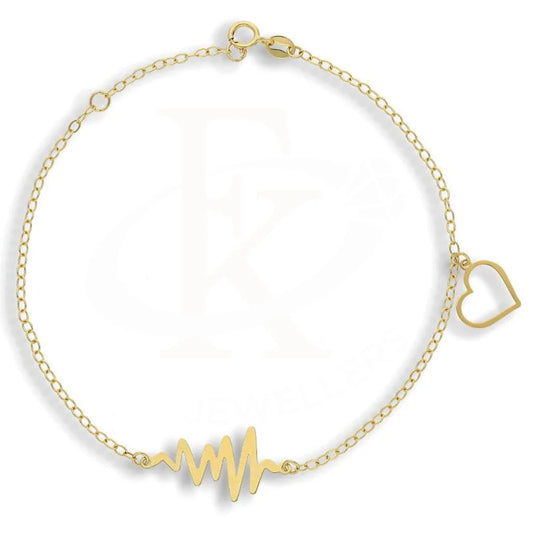 Gold Heartbeat Bracelet 18Kt - Fkjbrl2105 Bracelets