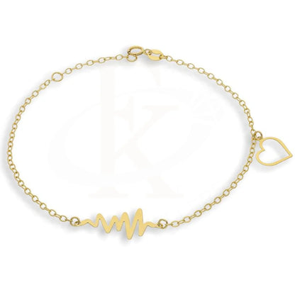 Gold Heartbeat Bracelet 18Kt - Fkjbrl2105 Bracelets