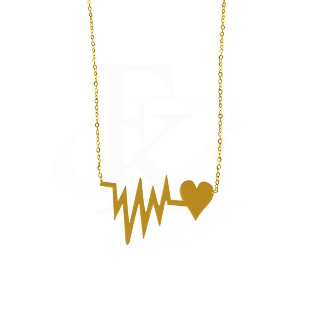 Gold Heartbeat Necklace 18Kt - Fkjnkl1759 Necklaces