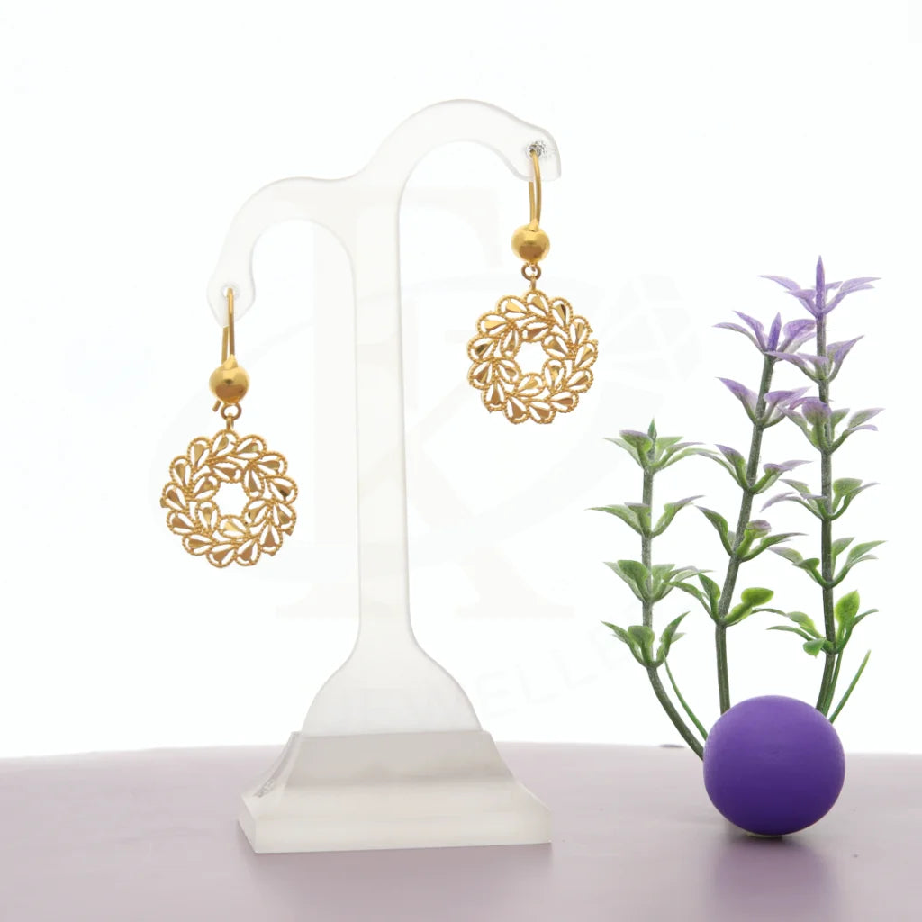 Gold Earring 21Kt - Fkjern21K7754 Earrings