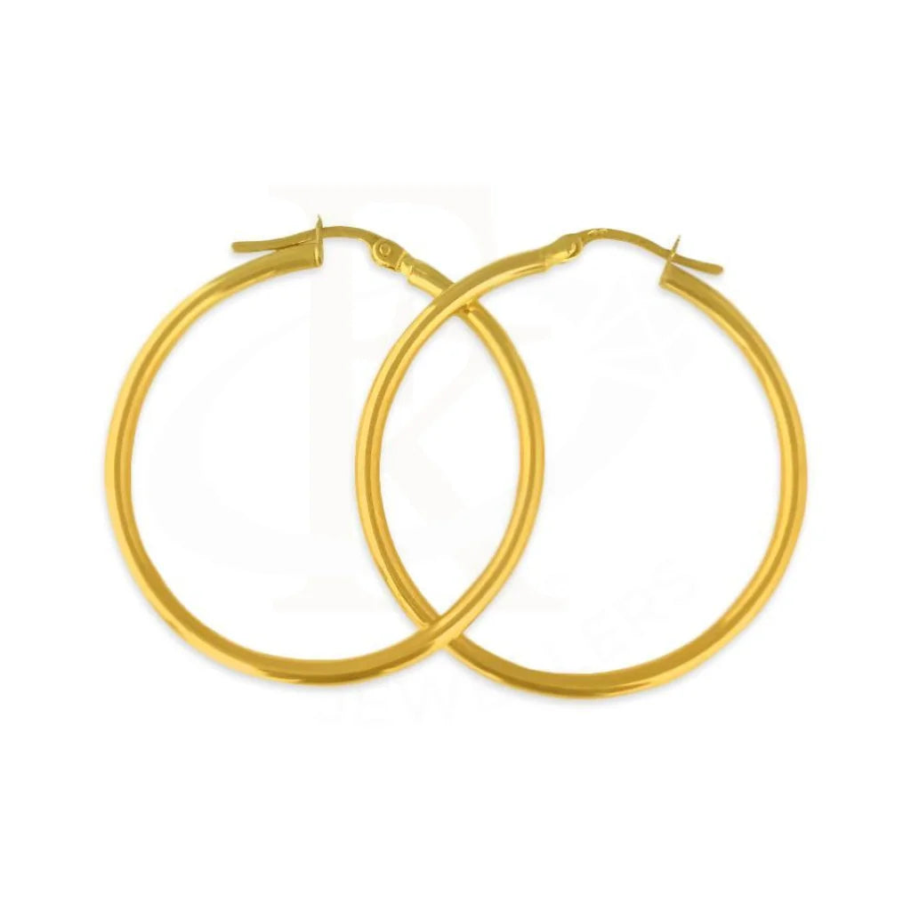 Gold Hoop Earrings 18Kt - Fkjern1568