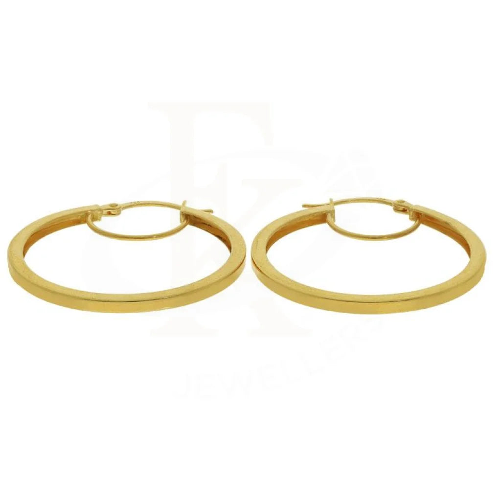 Gold Hoop Earrings 18Kt - Fkjern18K1788