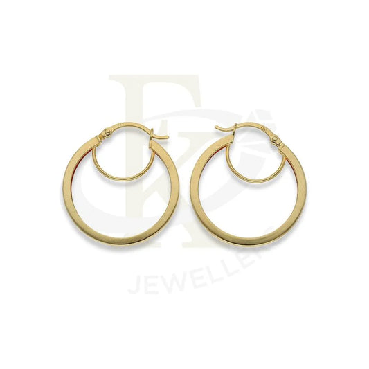 Gold Hoop Earrings 18Kt - Fkjern18K2242