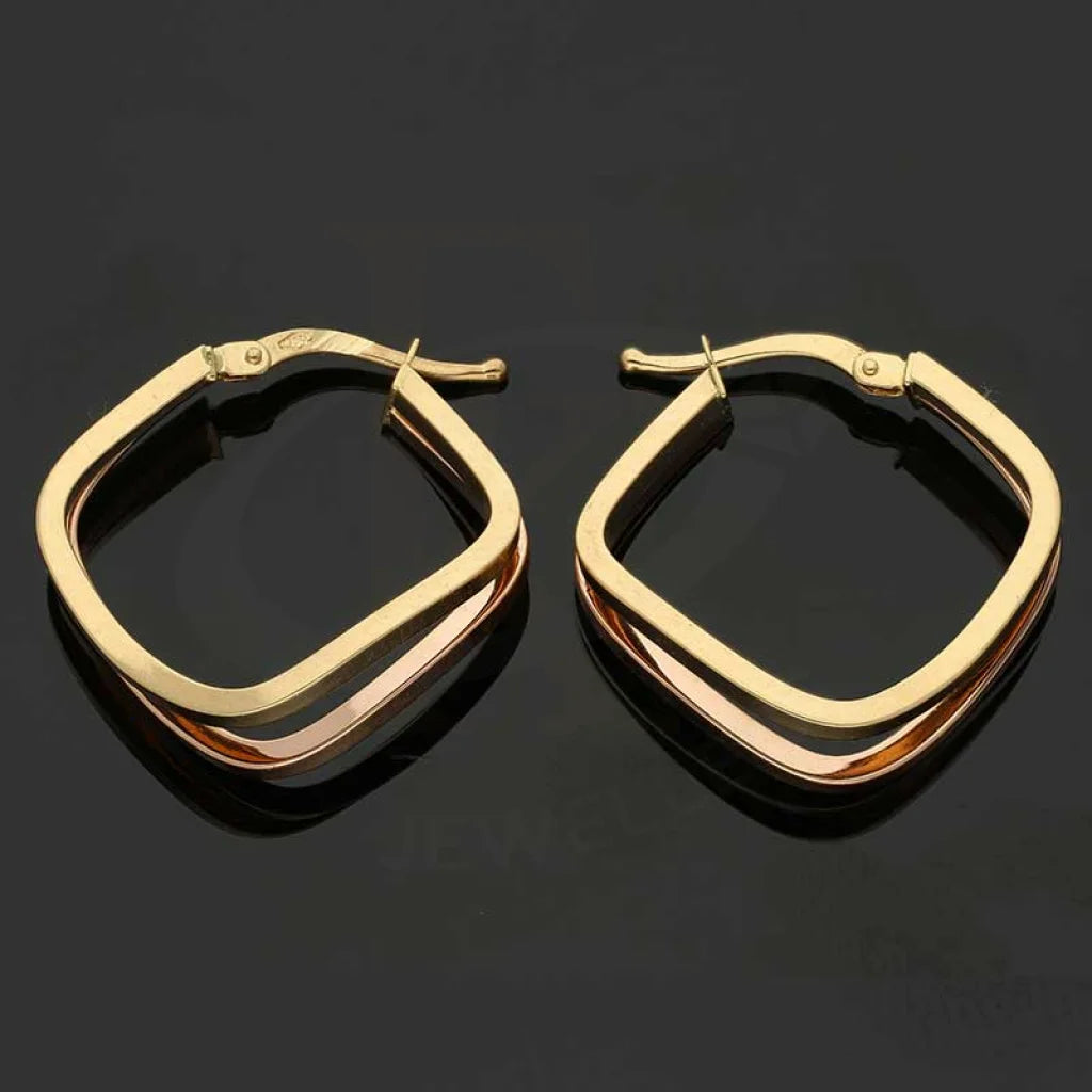 Gold Hoop Earrings 18Kt - Fkjern18K2837