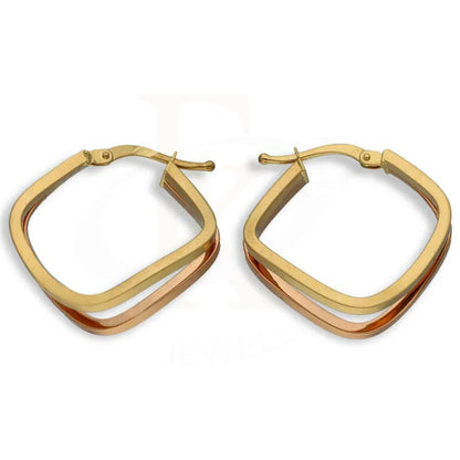 Gold Hoop Earrings 18Kt - Fkjern18K2837