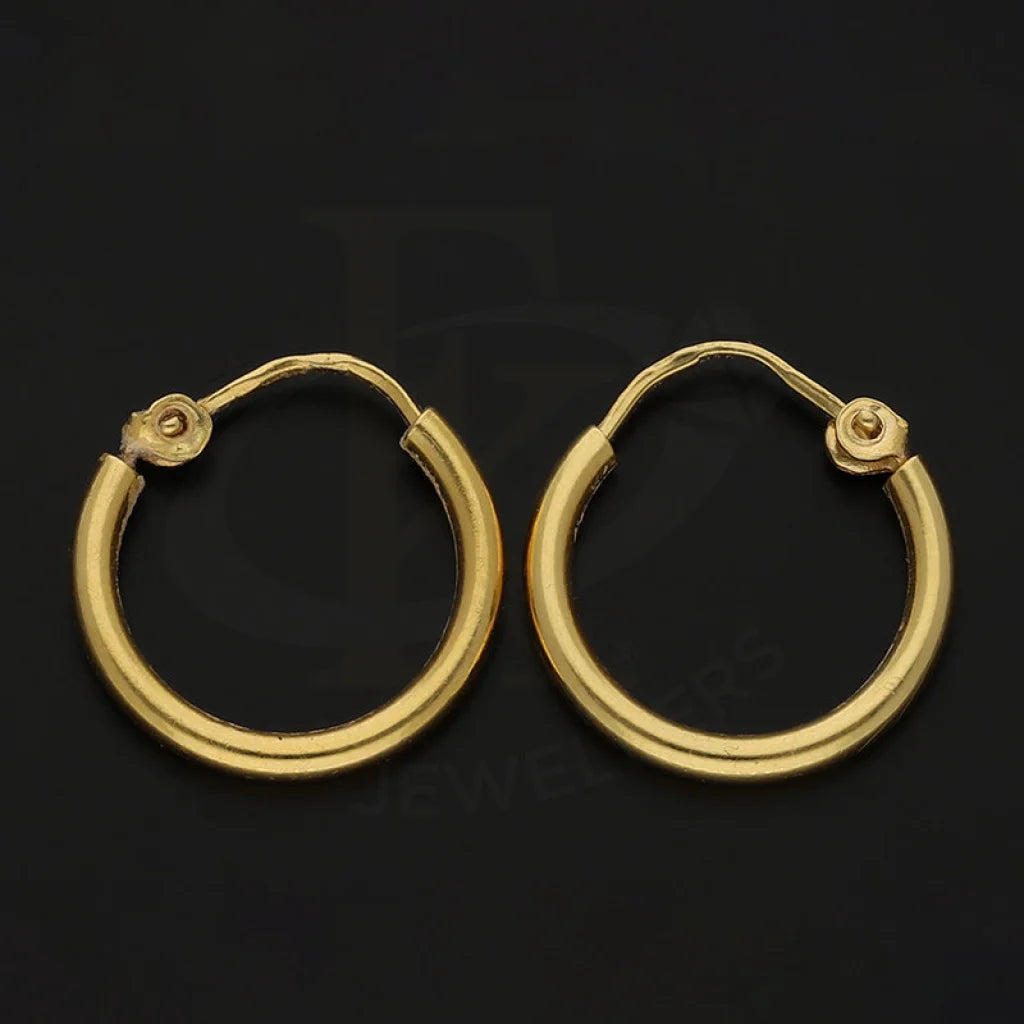 Gold Hoop Earrings 18Kt - Fkjern18K3171