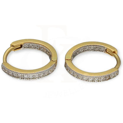 Gold Hoop Earrings 18Kt - Fkjern18K3175