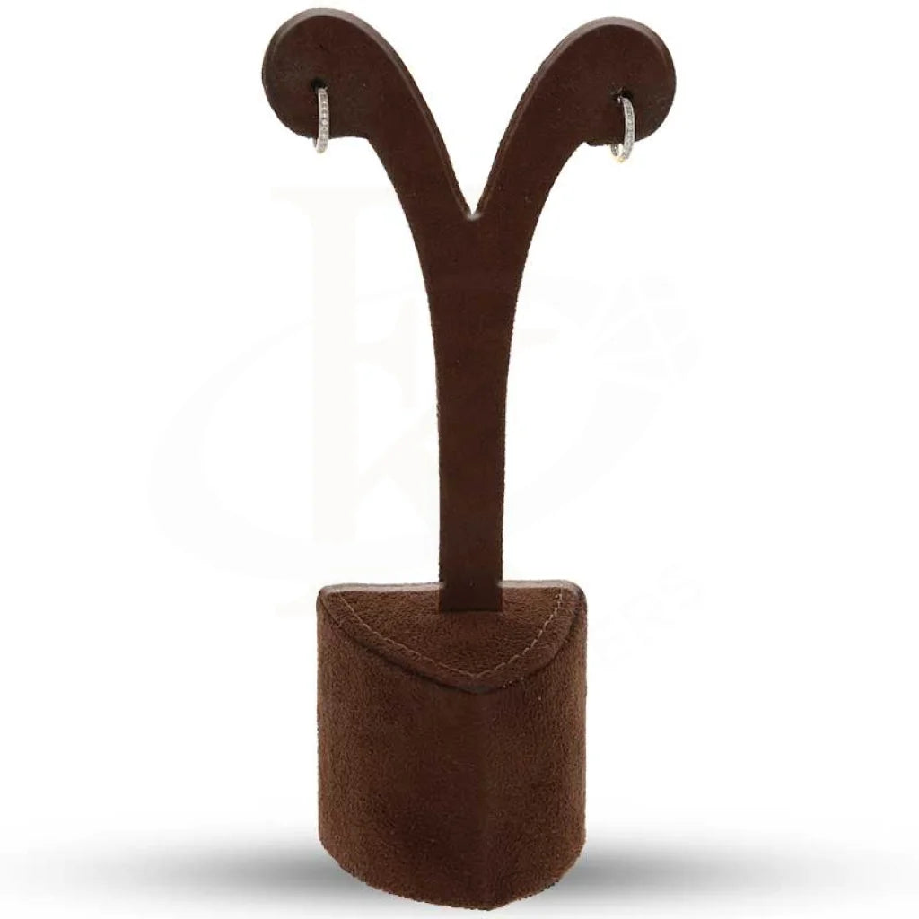 أقراط دائرية من الذهب عيار 18 قيراط - Fkjern18K3175