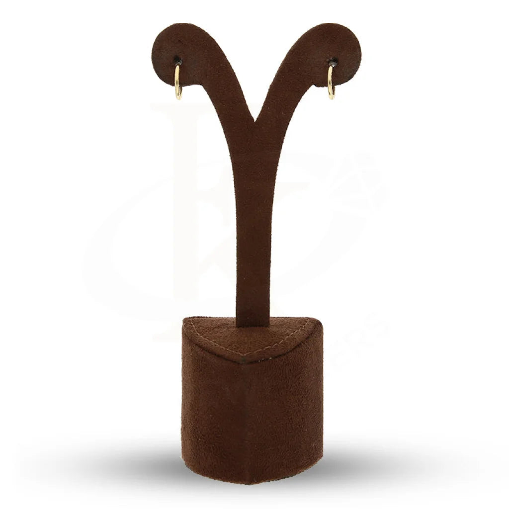 أقراط دائرية من الذهب عيار 21 قيراط - Fkjern18K5115