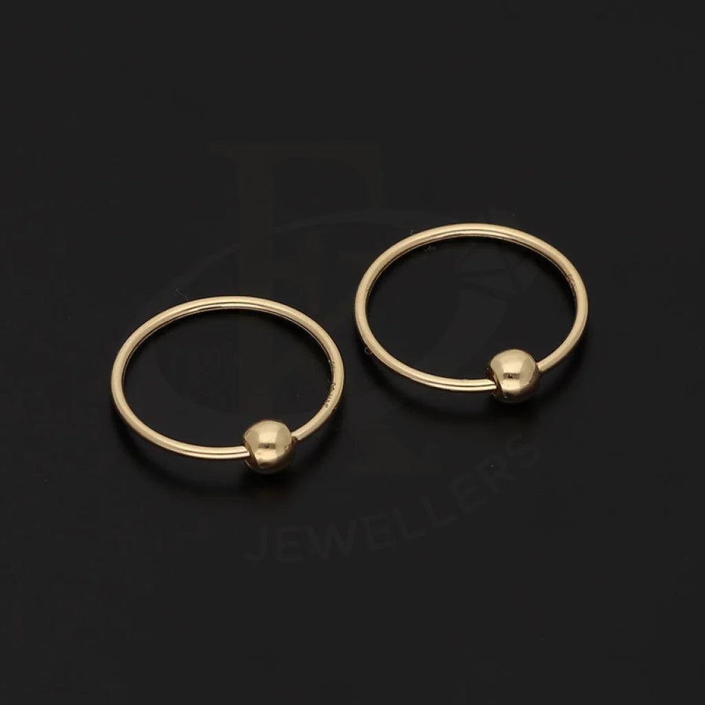 Gold Hoop Earrings 18Kt - Fkjern18K5525