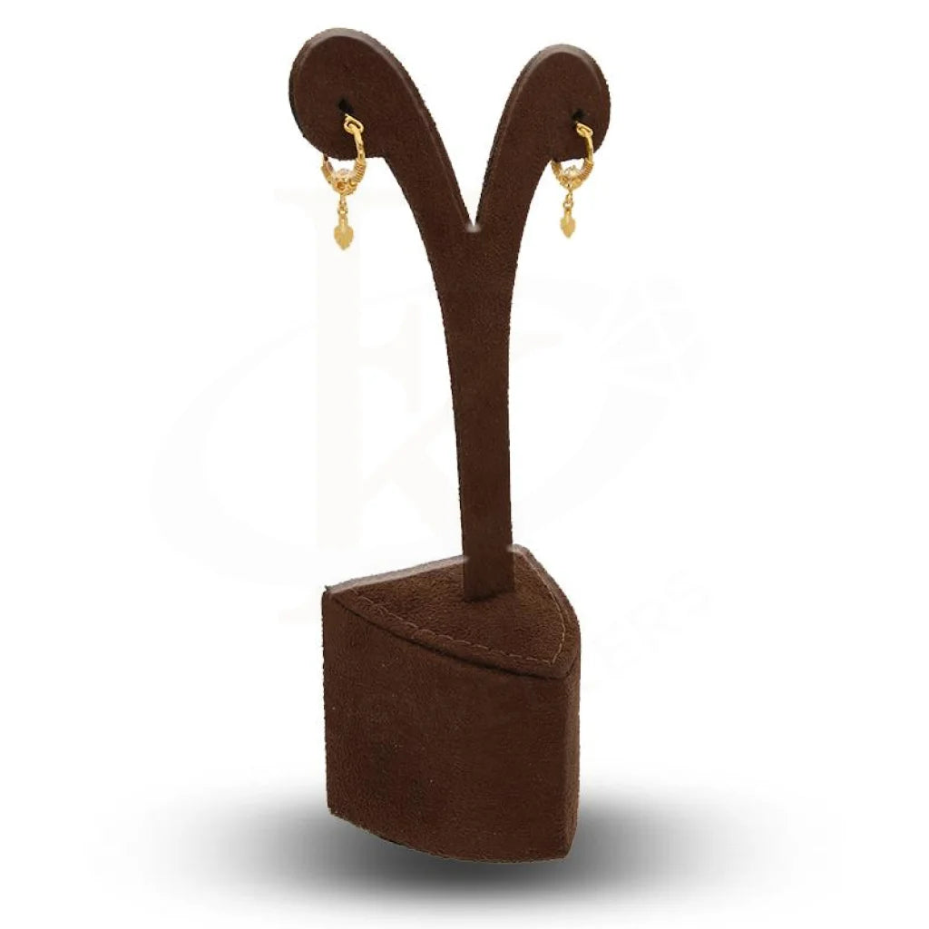 Gold Hoop Earrings 22Kt - Fkjern22K2714