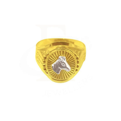 Gold Horse Mens Ring 18Kt - Fkjrn1847 Rings