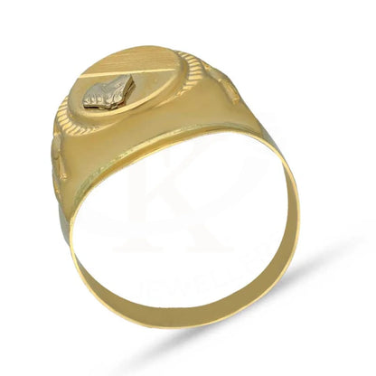 Gold Horse Shaped Mens Ring 18Kt - Fkjrn18K3816 Rings