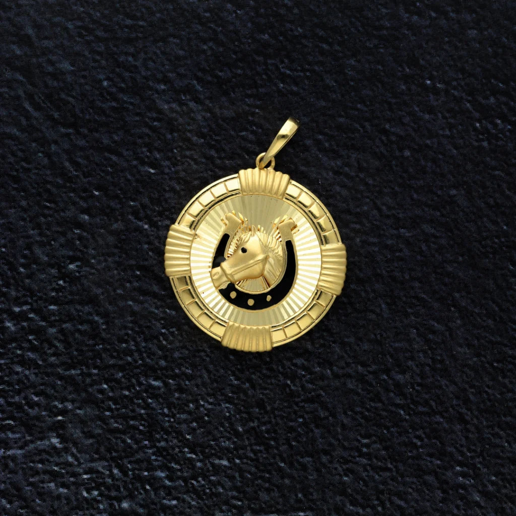 Gold Horse Shaped Pendant 18Kt - Fkjpnd18K8320 Pendants