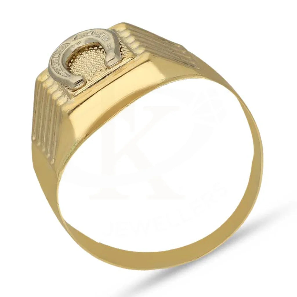 Gold Horse Shoe Mens Ring 18Kt - Fkjrn18K3814 Rings