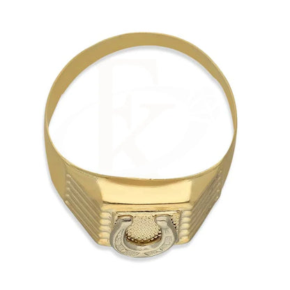 Gold Horse Shoe Mens Ring 18Kt - Fkjrn18K3814 Rings