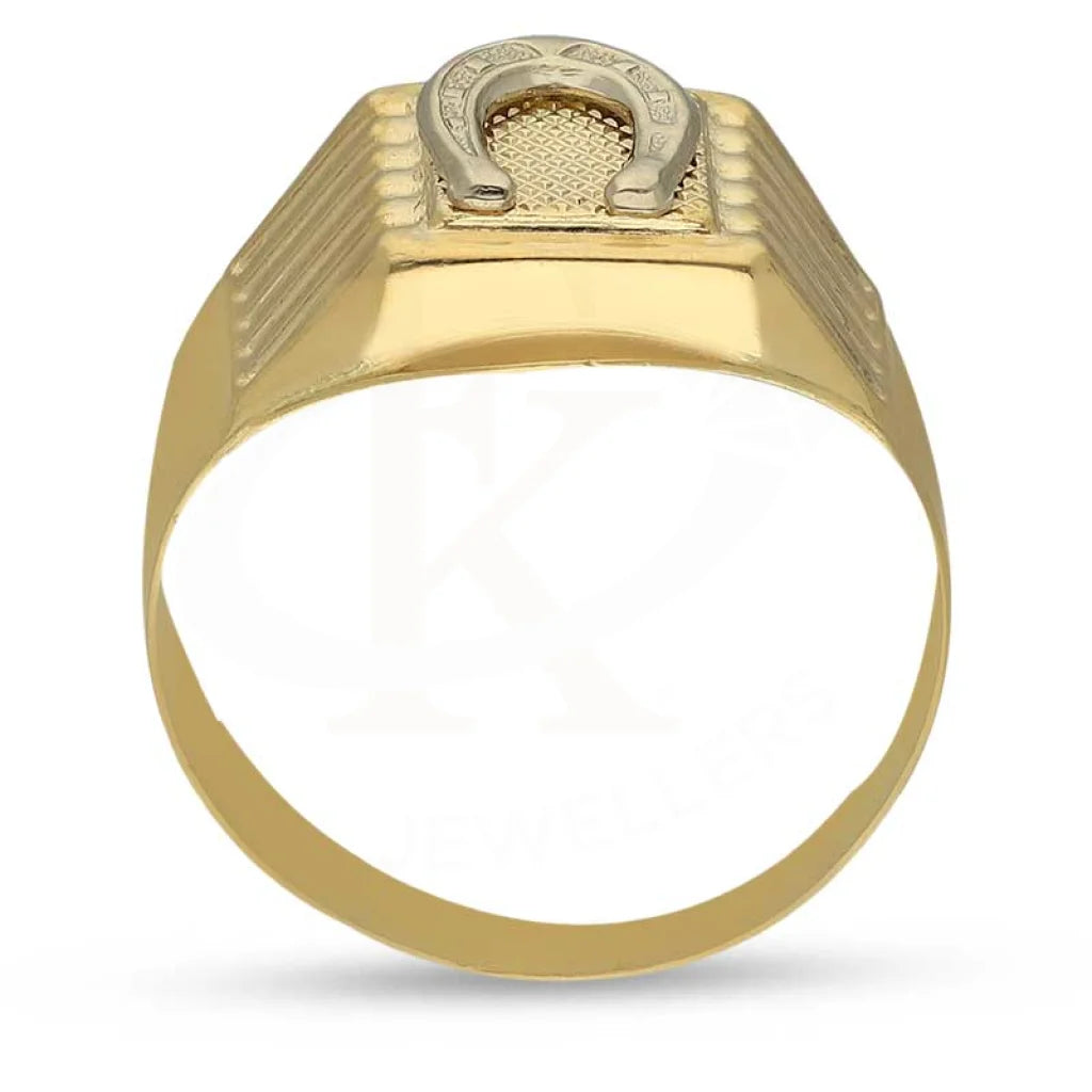 Gold Horse Shoe Mens Ring 18Kt - Fkjrn18K3814 Rings