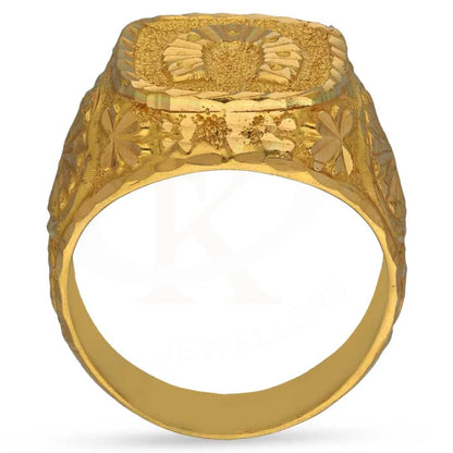 Gold Horse Shoe Mens Ring 22Kt - Fkjrn22K3457 Rings