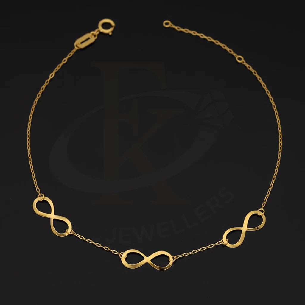 Gold Infinity Bracelet 21Kt - Fkjbrl21Km5410 Bracelets