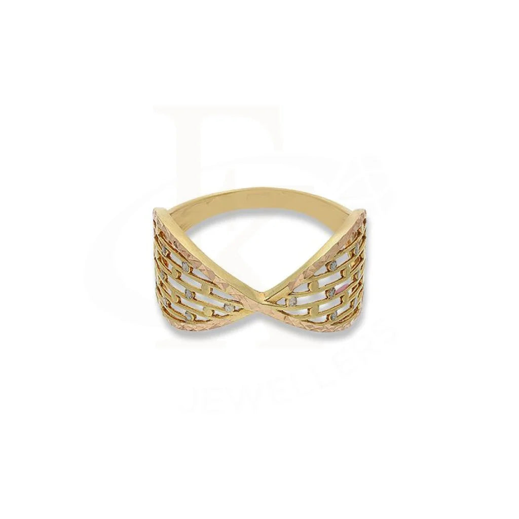 Gold Infinity Knot Ring In 18Kt - Fkjrn18K2766 Rings