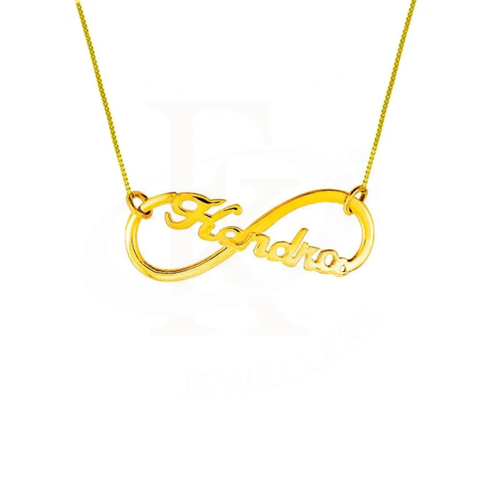 Gold Infinity Name Necklace 18Kt - Fkjnkl1935 Box Necklaces