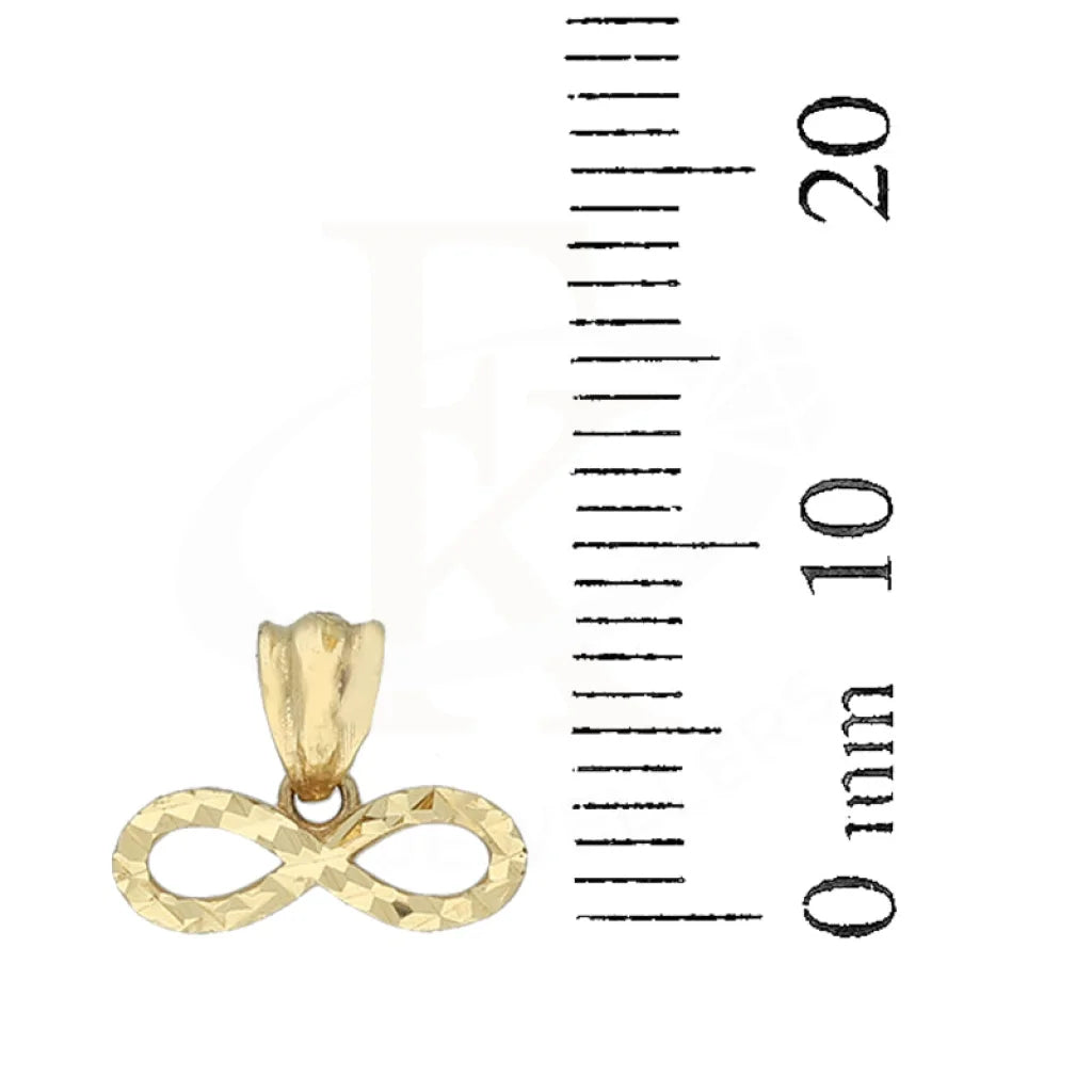 Gold Infinity Pendant Set (Necklace And Earrings) 18Kt - Fkjnklst18K5556 Sets