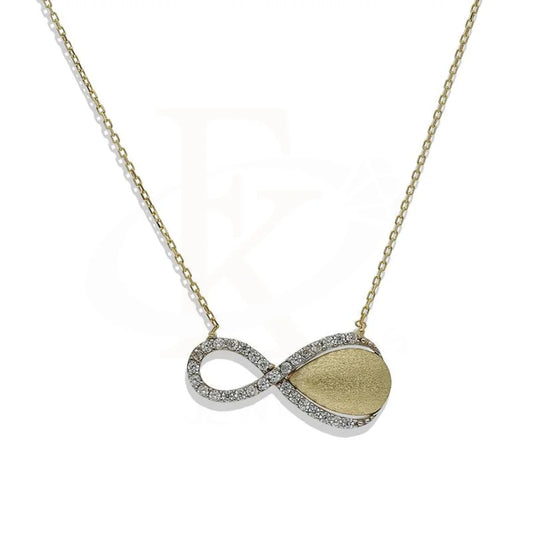 Gold Infinity Shaped Necklace 18Kt - Fkjnkl18K2262 Necklaces