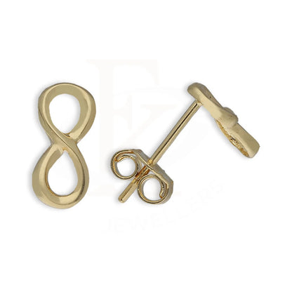 Gold Infinity Stud Earrings 18Kt - Fkjern18K5541