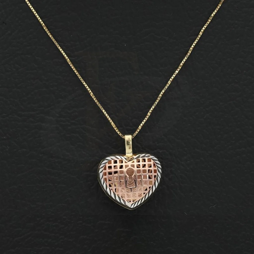 Gold Key For My Heart Necklace (Chain With Pendant) 18Kt - Fkjnkl18K2398 Necklaces