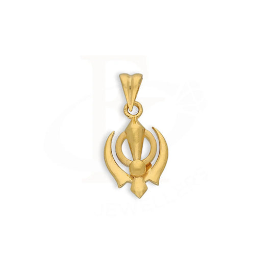 Gold Khanda Pendant 22Kt - Fkjpnd22K5616 Pendants