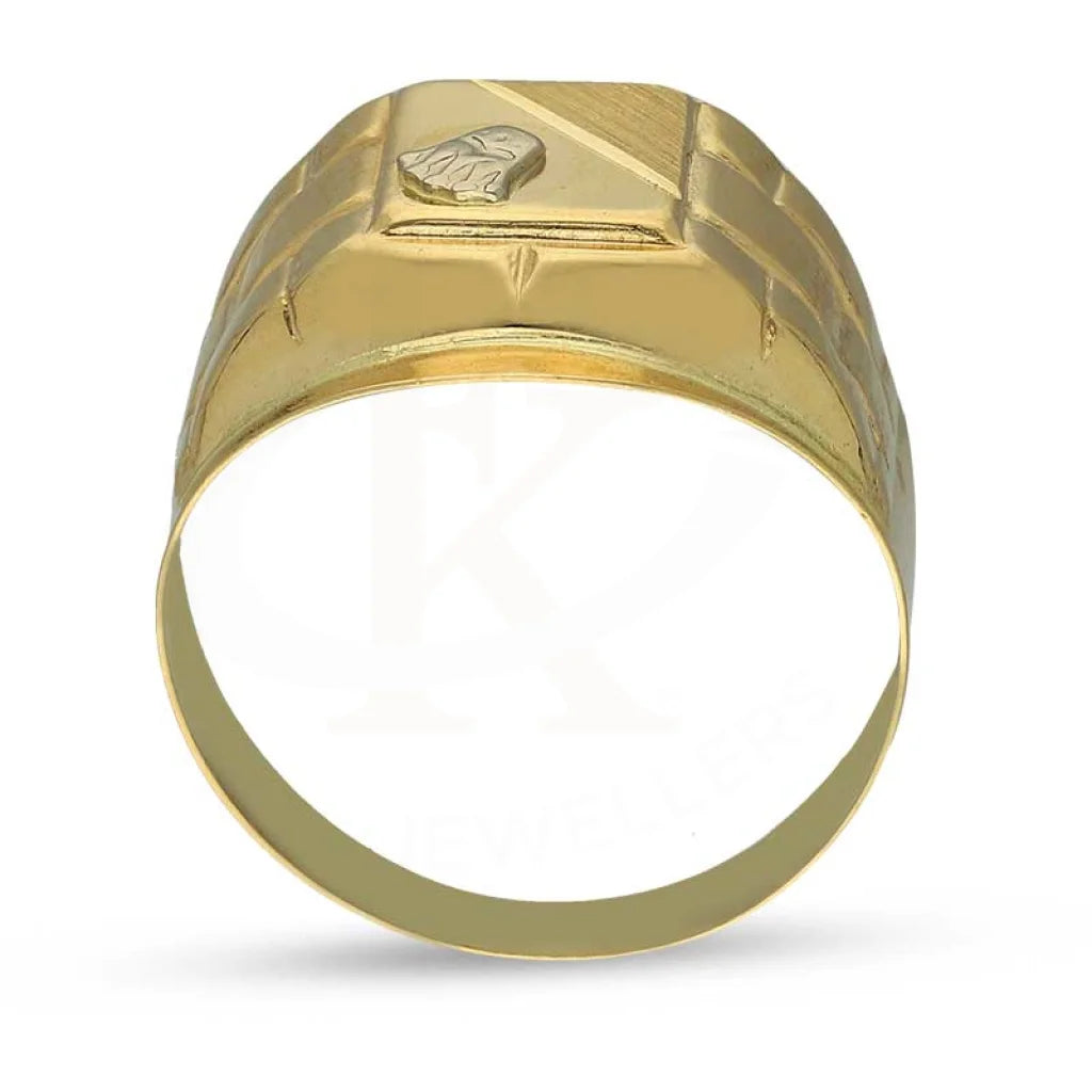 Gold King Shaped Mens Ring 18Kt - Fkjrn18K3810 Rings