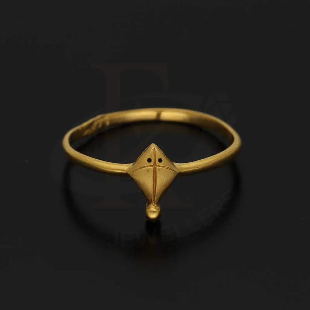 Gold Kite Shaped Baby Ring 22Kt - Fkjrn22K3828 Rings