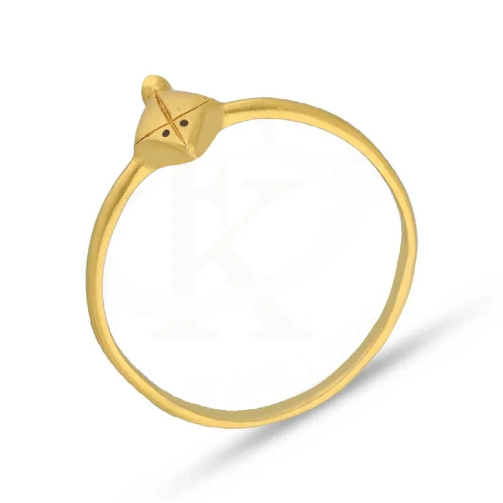 Gold Kite Shaped Baby Ring 22Kt - Fkjrn22K3828 Rings