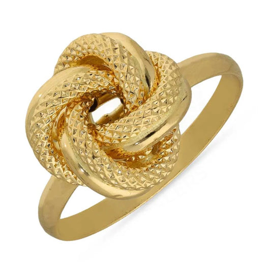 Gold Knot Ring 18Kt - Fkjrn18K3114 Rings