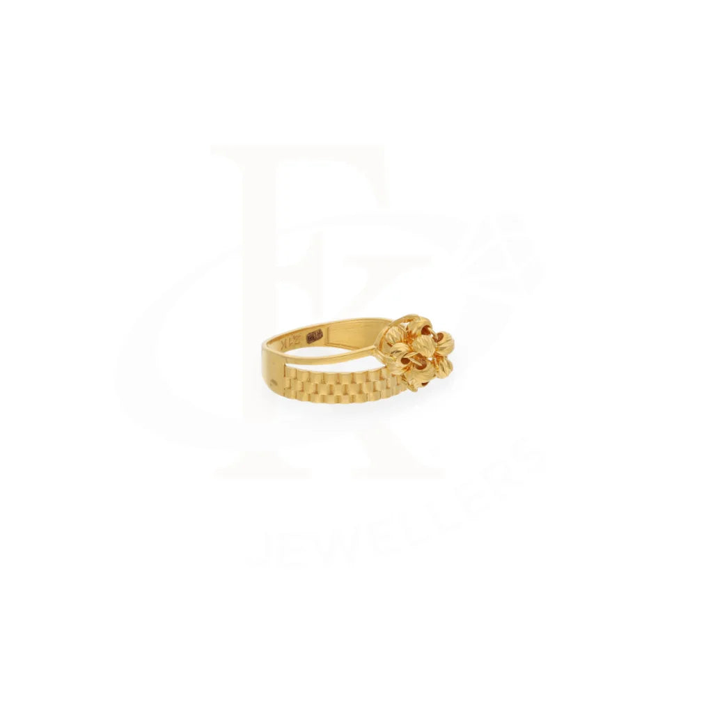 Gold Knot Ring 21Kt - Fkjrn21Km7989 Rings