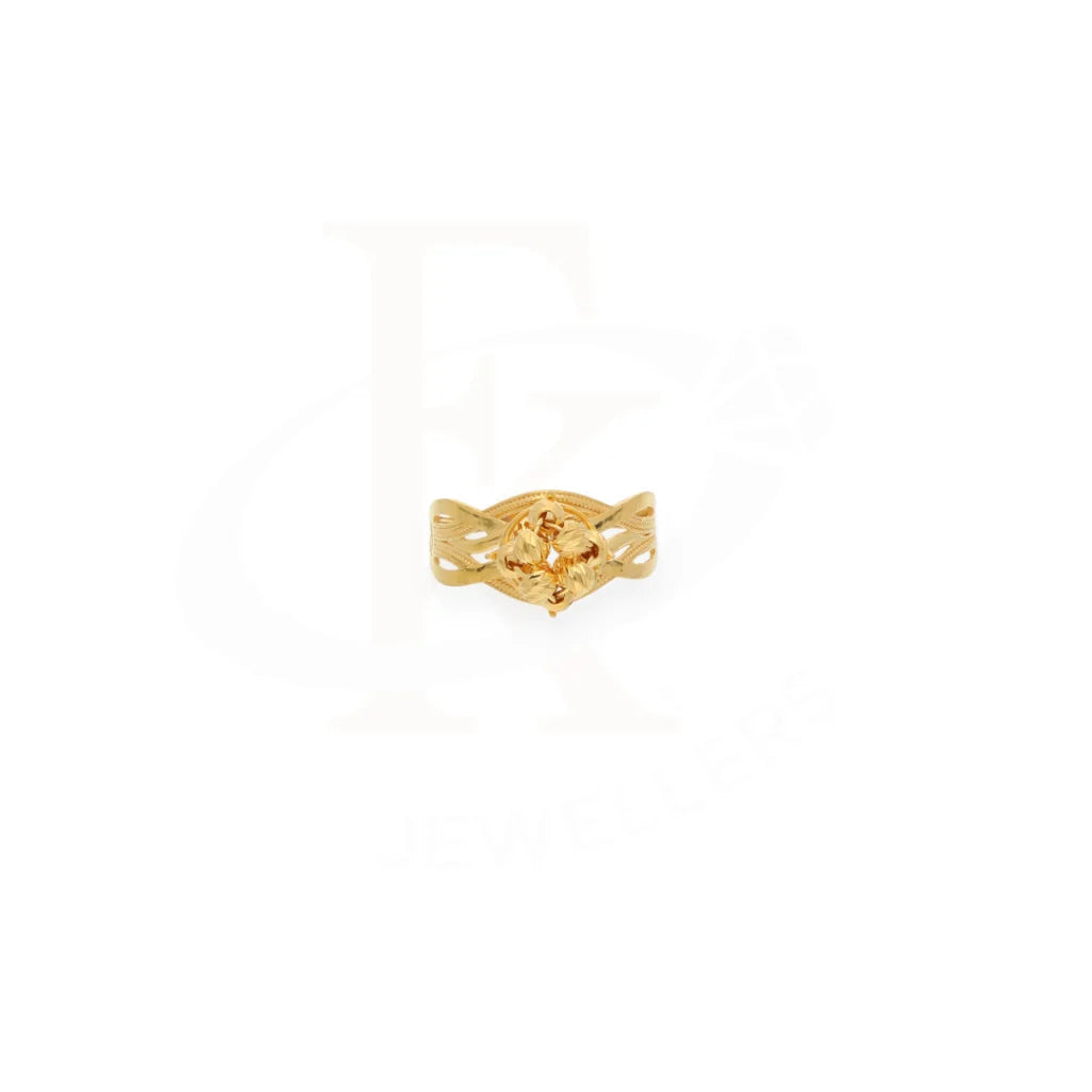 Gold Knot Ring 21Kt - Fkjrn21Km7990 Rings