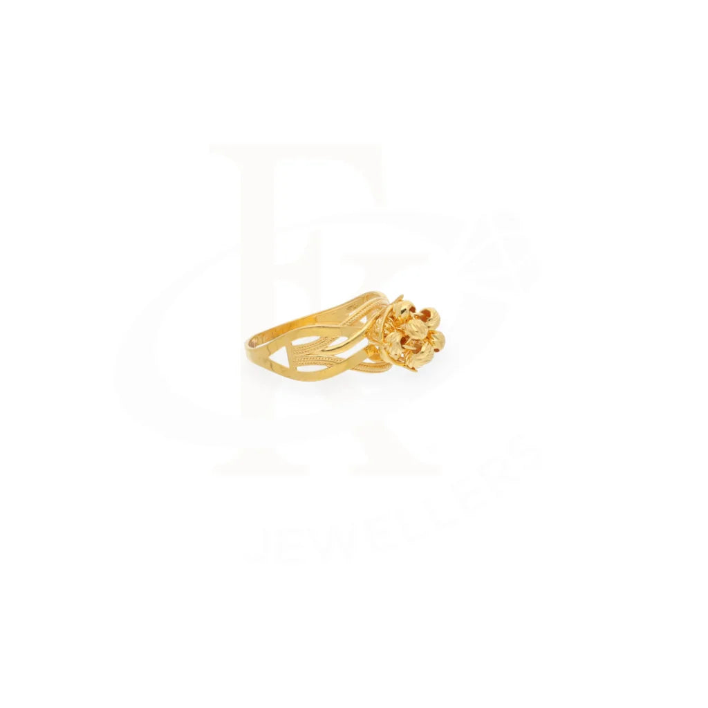 Gold Knot Ring 21Kt - Fkjrn21Km7990 Rings