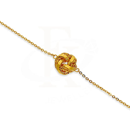 Gold Knot Bracelet 21Kt - Fkjbrl21Km1004 Bracelets