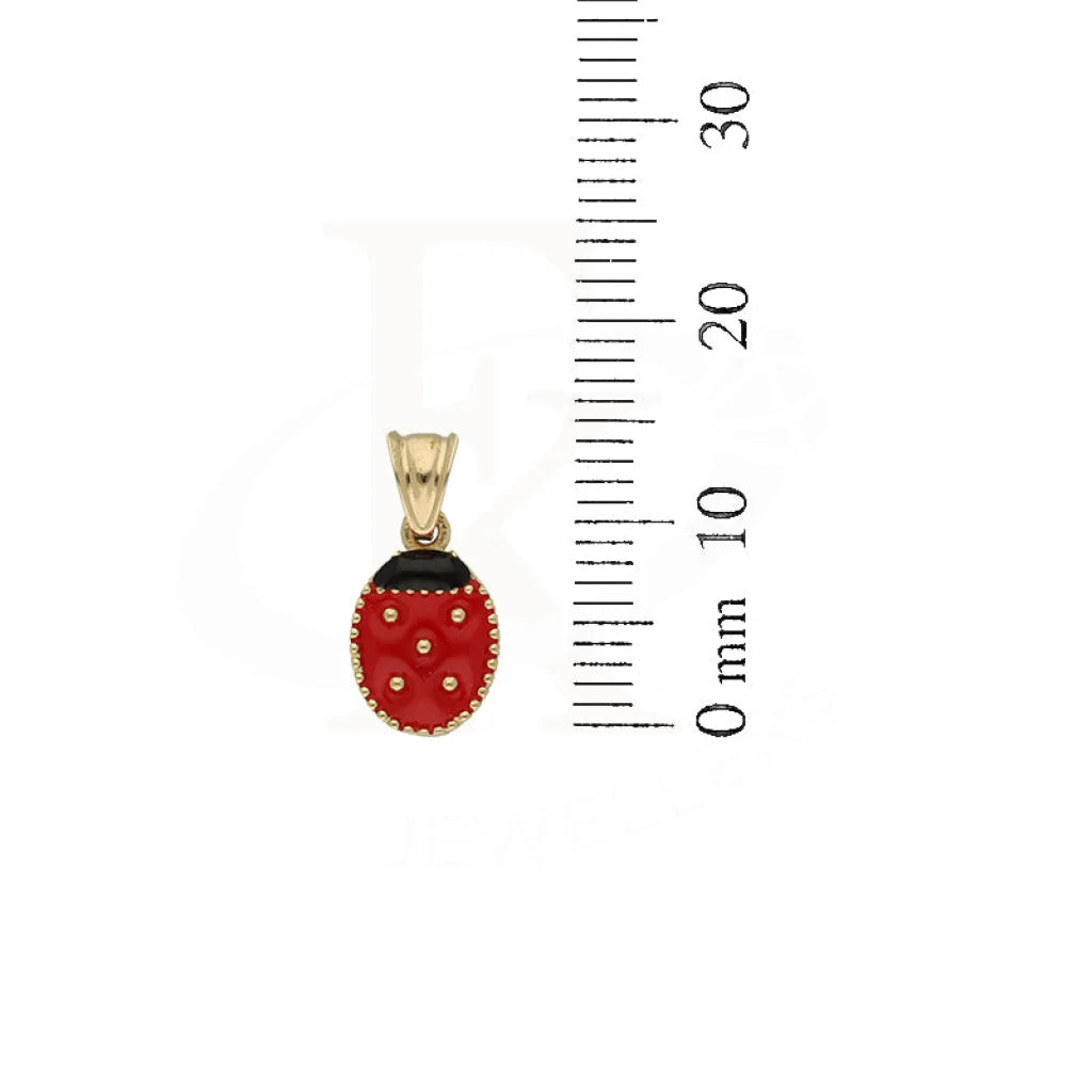 Gold Ladybug Shaped Pendant 18Kt - Fkjpnd18K5109 Pendants