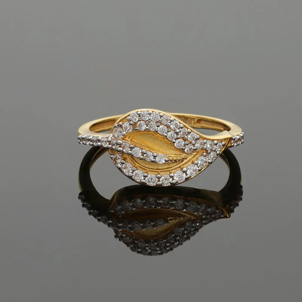 Gold Leaf Ring 22Kt - Fkjrn22K2823 Rings