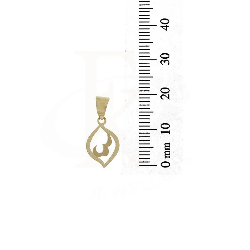 Gold Leaf Shaped Pendant 18Kt - Fkjpnd18K2331 Pendants