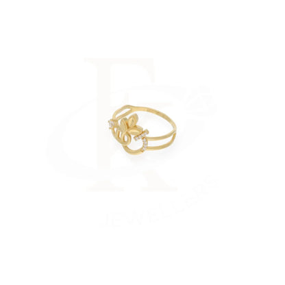 Gold Leaf Shaped Ring 18Kt - Fkjrn18K7911 Rings