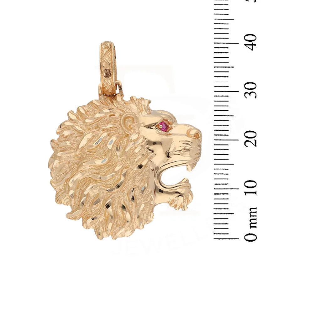 Gold Lion Head Pendant 18Kt - Fkjpnd18K5111 Pendants